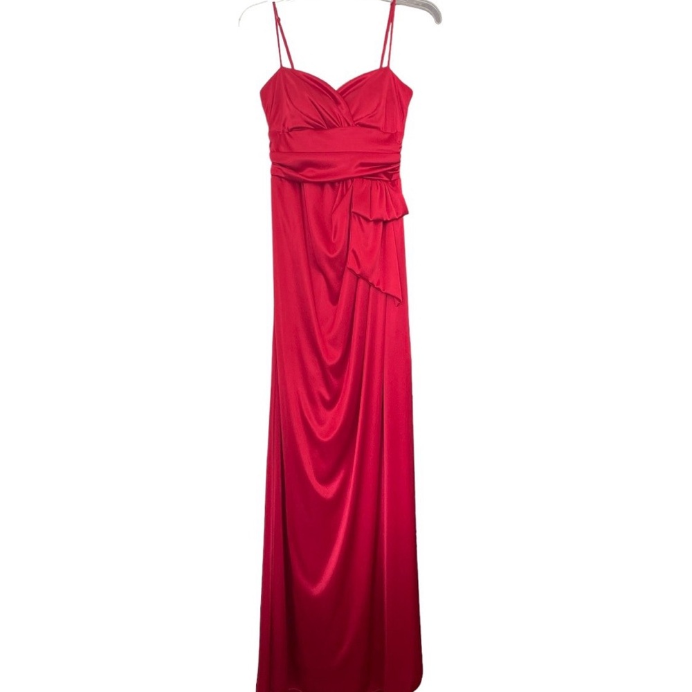 vintage ruby red prom/formal dress! size: 9/10